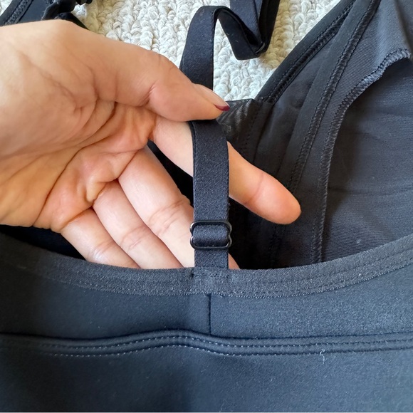 Black Adjustable Racerback Nursing Bra - Picture 5 of 14